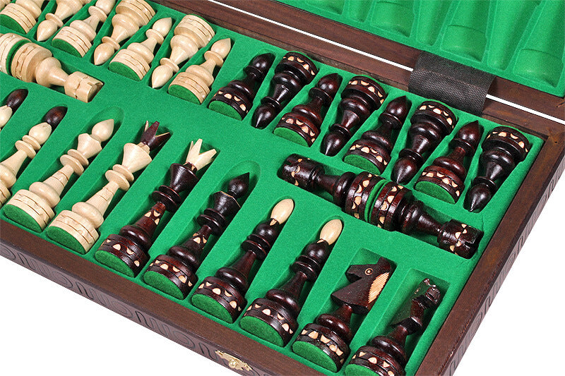 'Antique' Chess Set <br>Crafted in Maple and Hornbeam