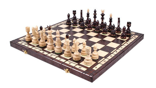 'Antique' Chess Set <br>Crafted in Maple and Hornbeam