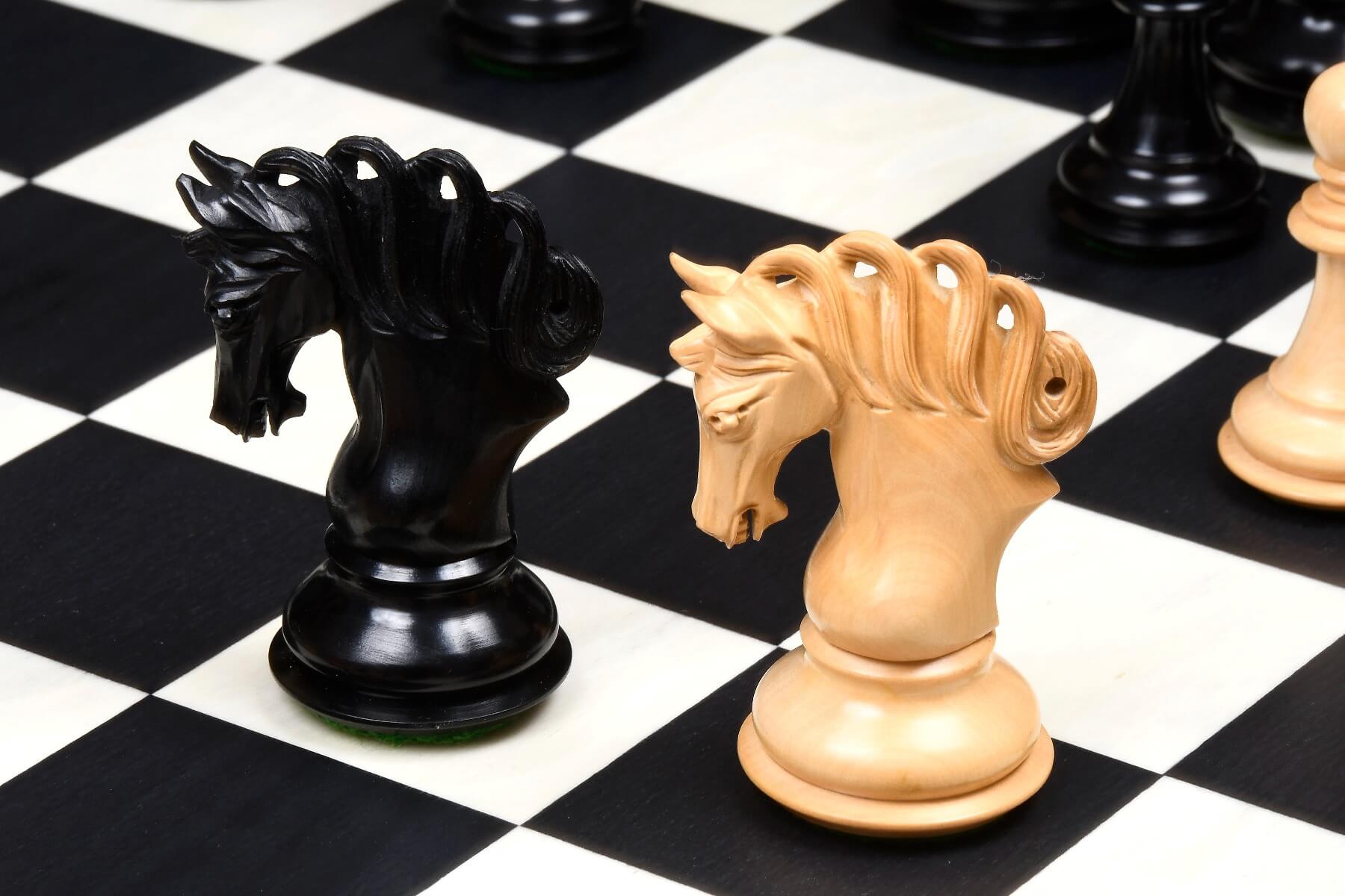 'Chic' Chess Set <br>Crafted in Ebony and Maple