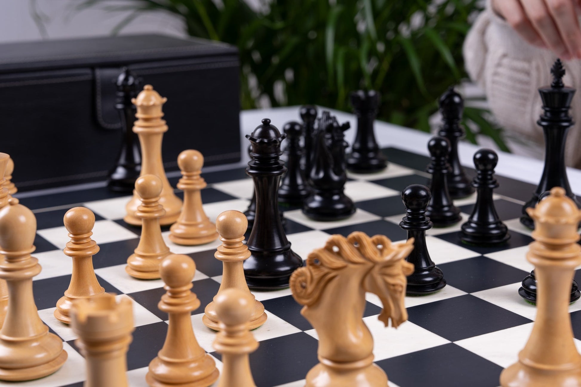 'Lafayette' Chess Set <br>Crafted in Maple Wood