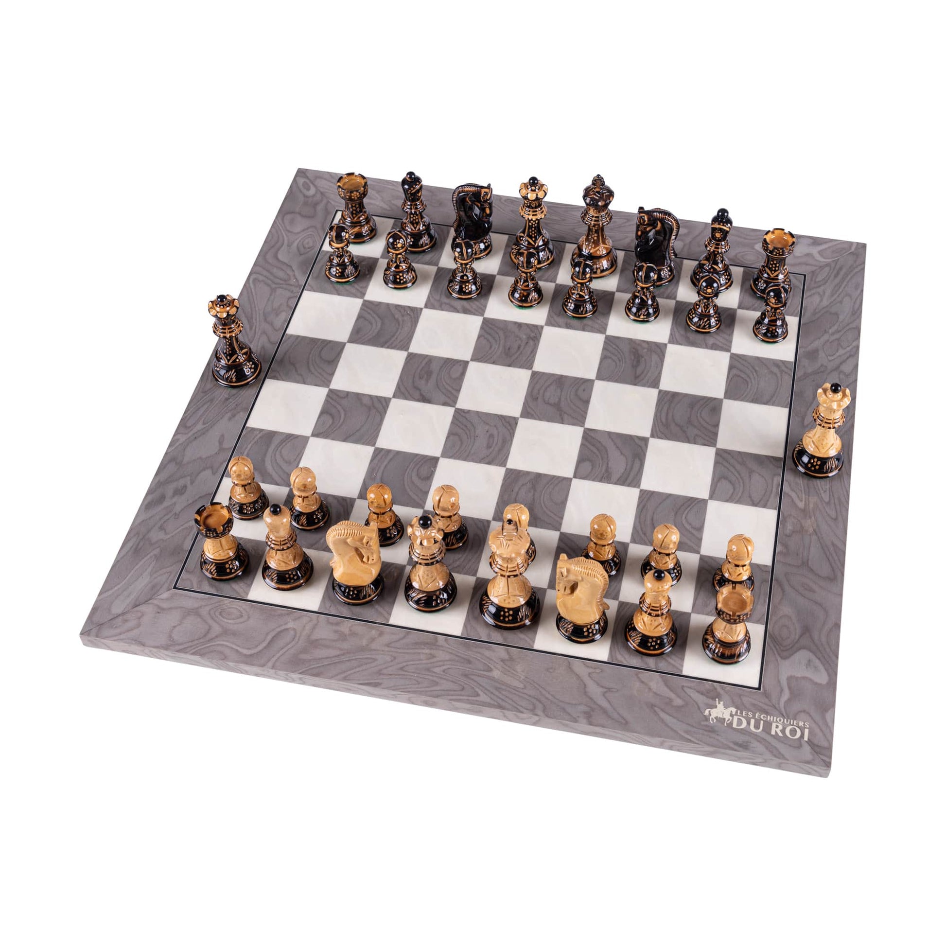 'Prestige' Chess Set <br>Crafted in Ash Wood (High Gloss Finish)