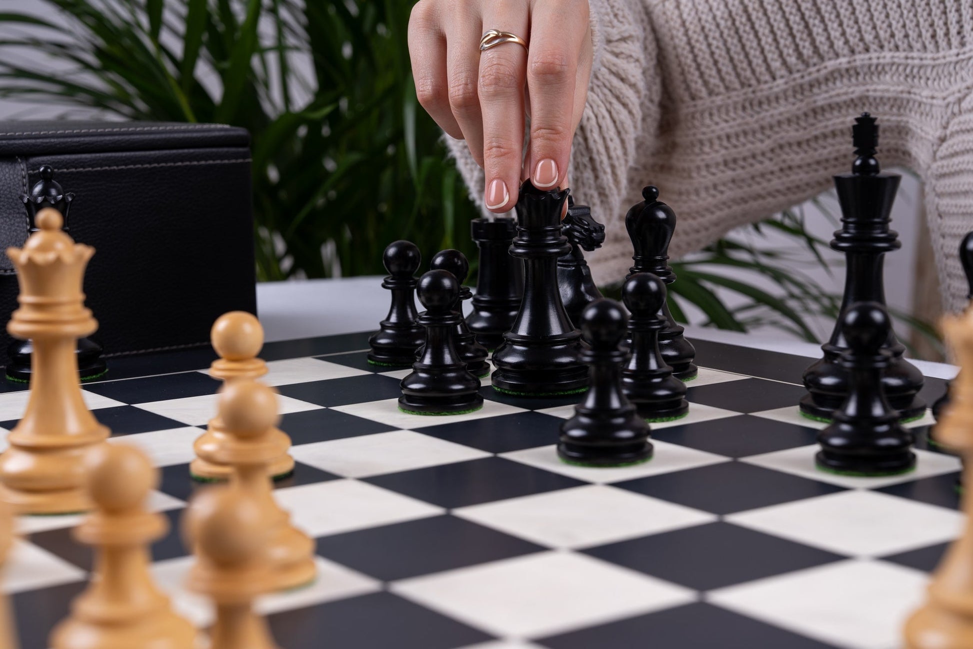 'Bonaparte' Chess Set <br>Crafted in Maple and Ebony