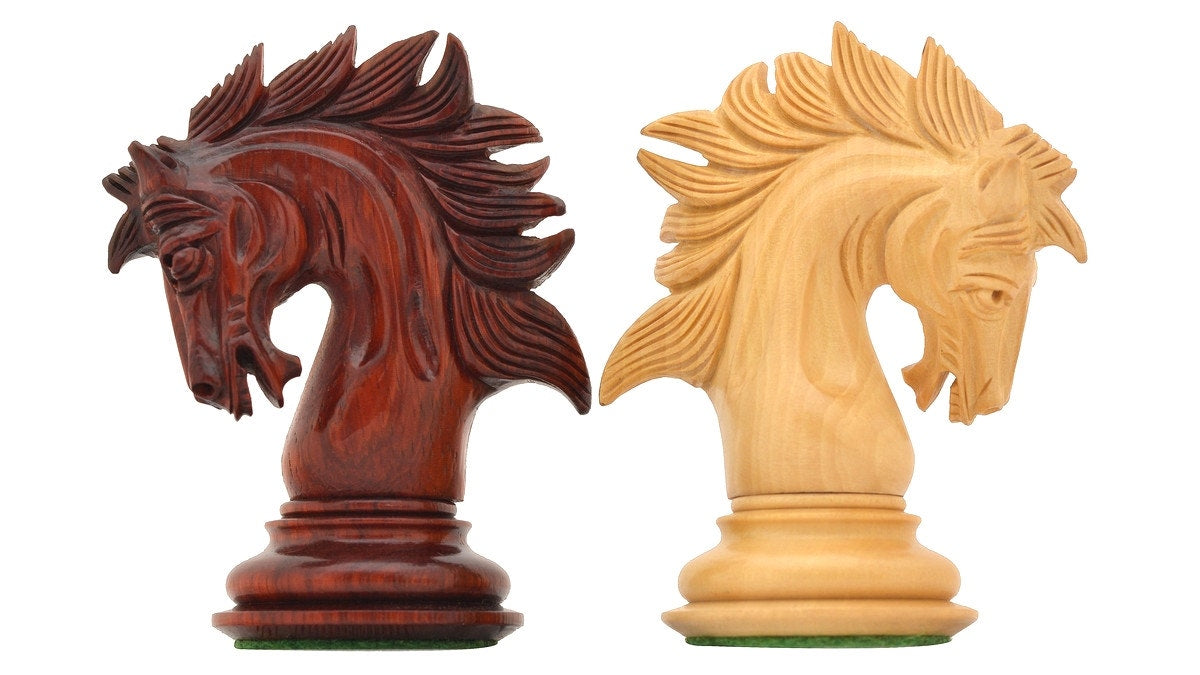 'Excellence' Chess Pieces <br>Crafted in Bud Rosewood