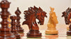 'Excellence' Chess Pieces <br>Crafted in Bud Rosewood