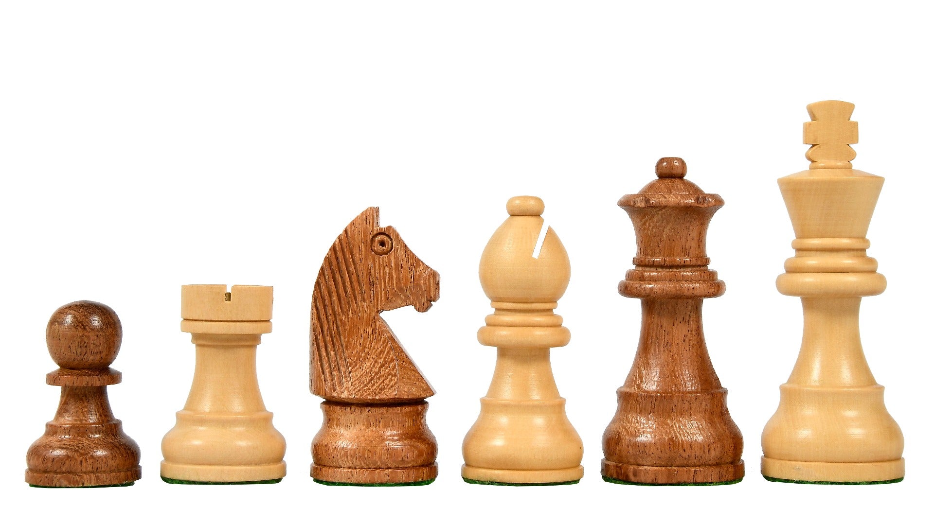 'Fleur de Lys' Chess Set <br>Crafted in Mahogany Wood