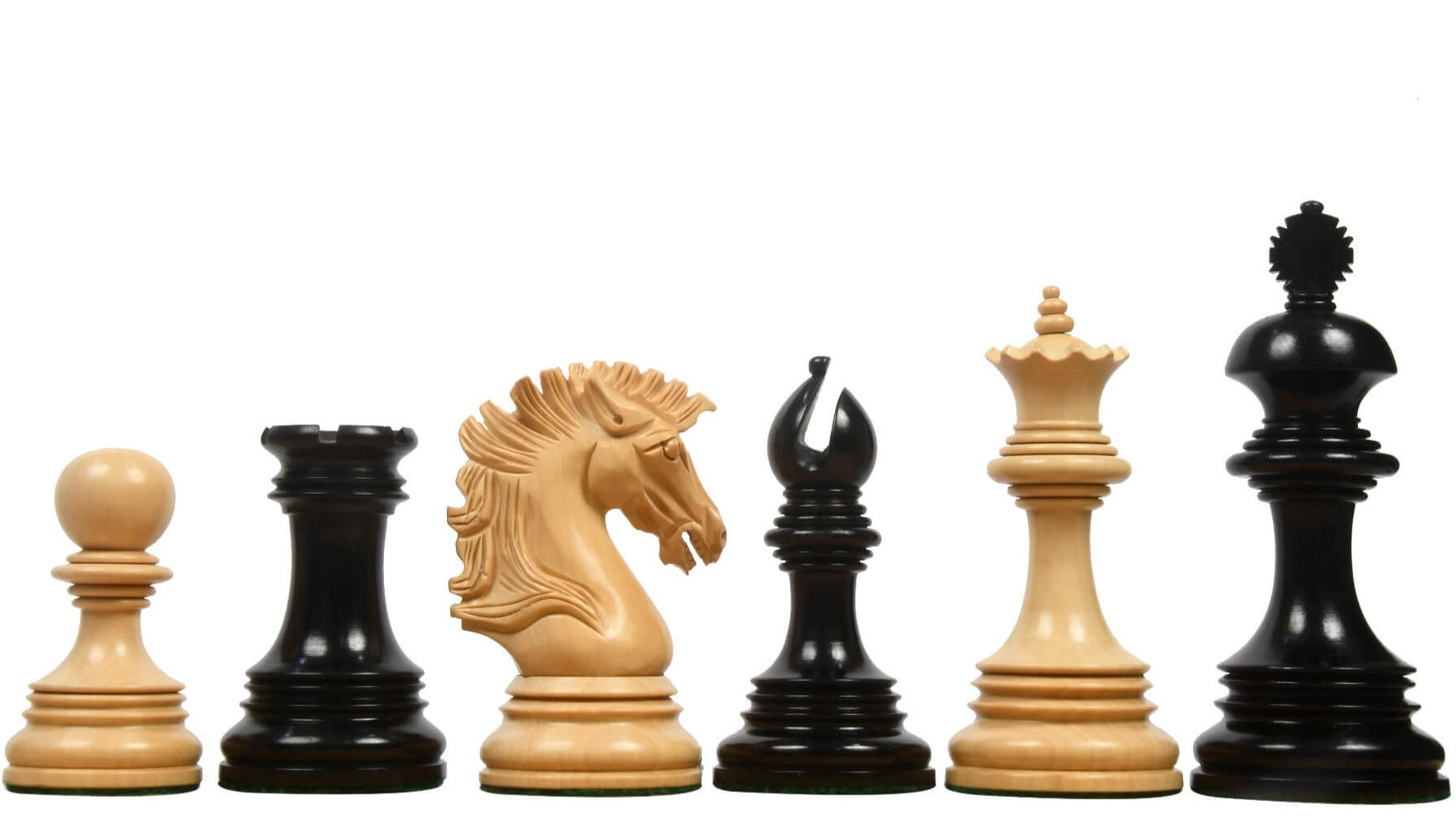 'Majestic Artisan' Chess Pieces <br>Crafted in Ebony and Boxwood